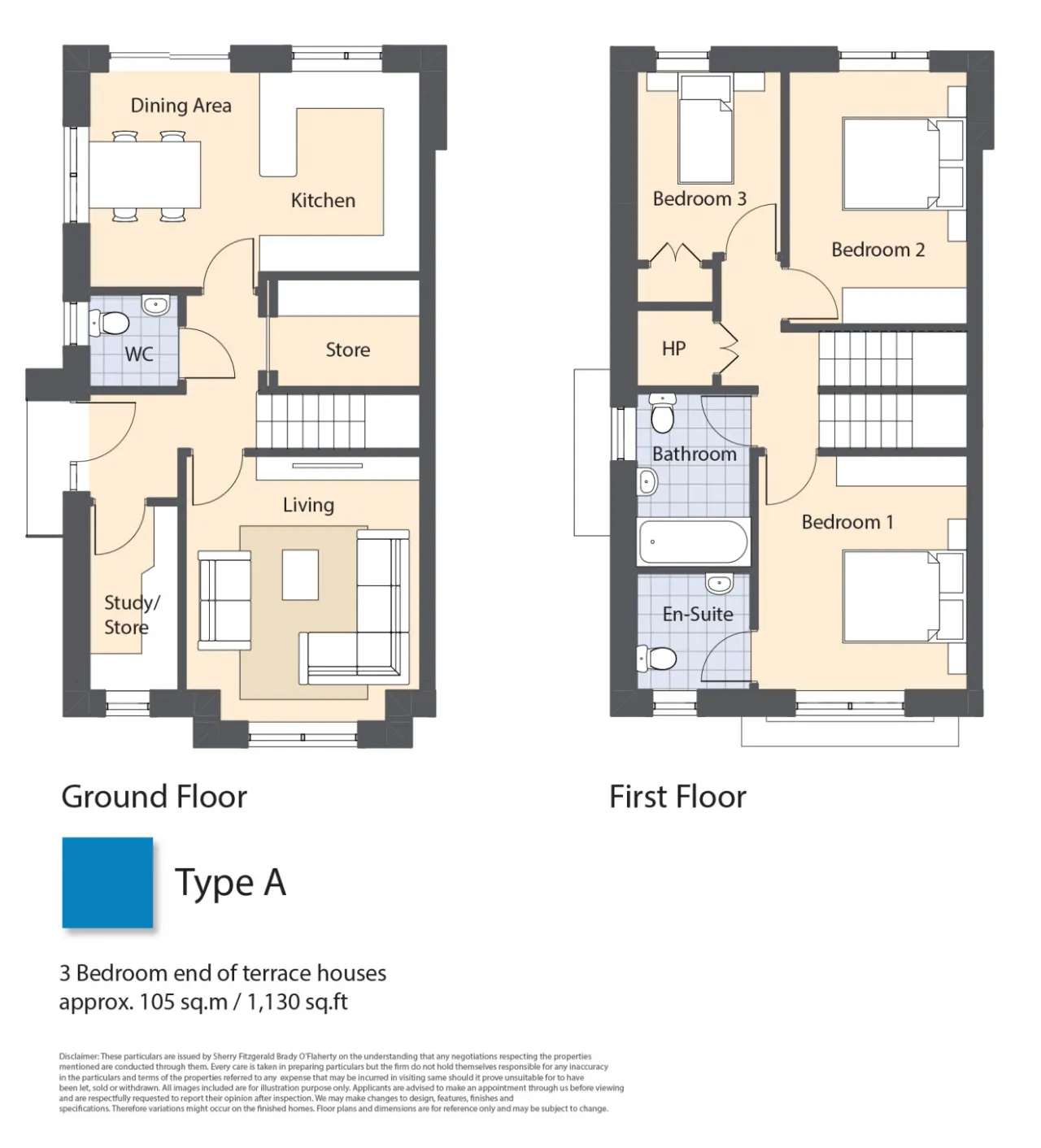 Photo of Large 3 Bed + Study End Terrace, Grace Park, Dublin Road, Enfield, Co. Meath