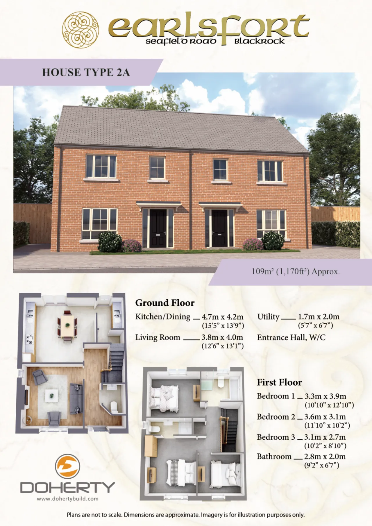 Photo of 3 Bed Semi - House Type 2A, Earlsfort, Seafield Road, Blackrock, Co. Louth, A91 N70H