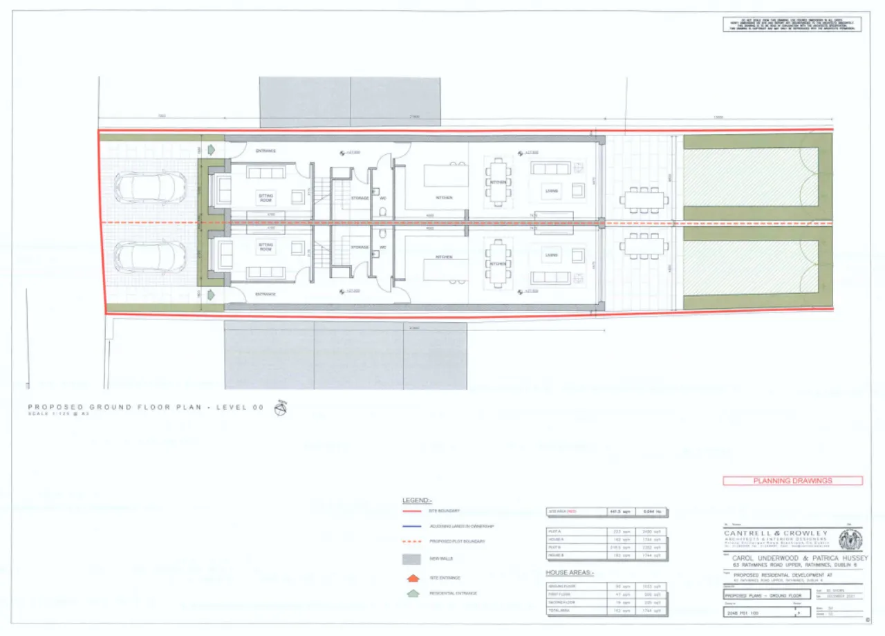 Photo of Site With FPP - Rear Of 63 Rathmines Road Upper, Stone Mews Lane, Rathmines, Dublin 6, D06 A9C1